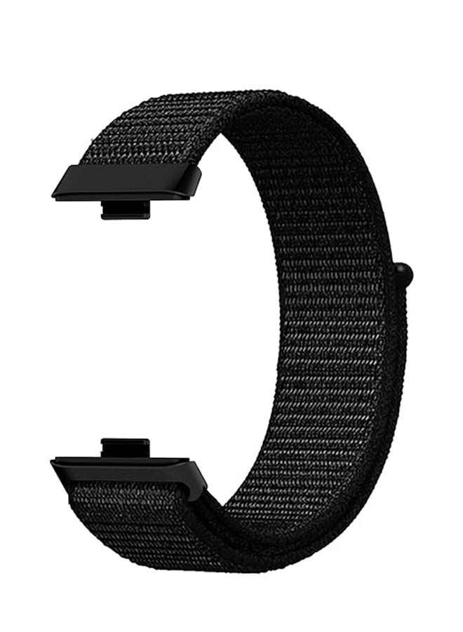 2 Packs Sport Loop Band Compatible with Huawei Watch Fit 3 Sport Replacement Wristbands Intended Adjustable Strap Nylon Weave Women Men Stretchy Braided Wristband Breathable - Image 4
